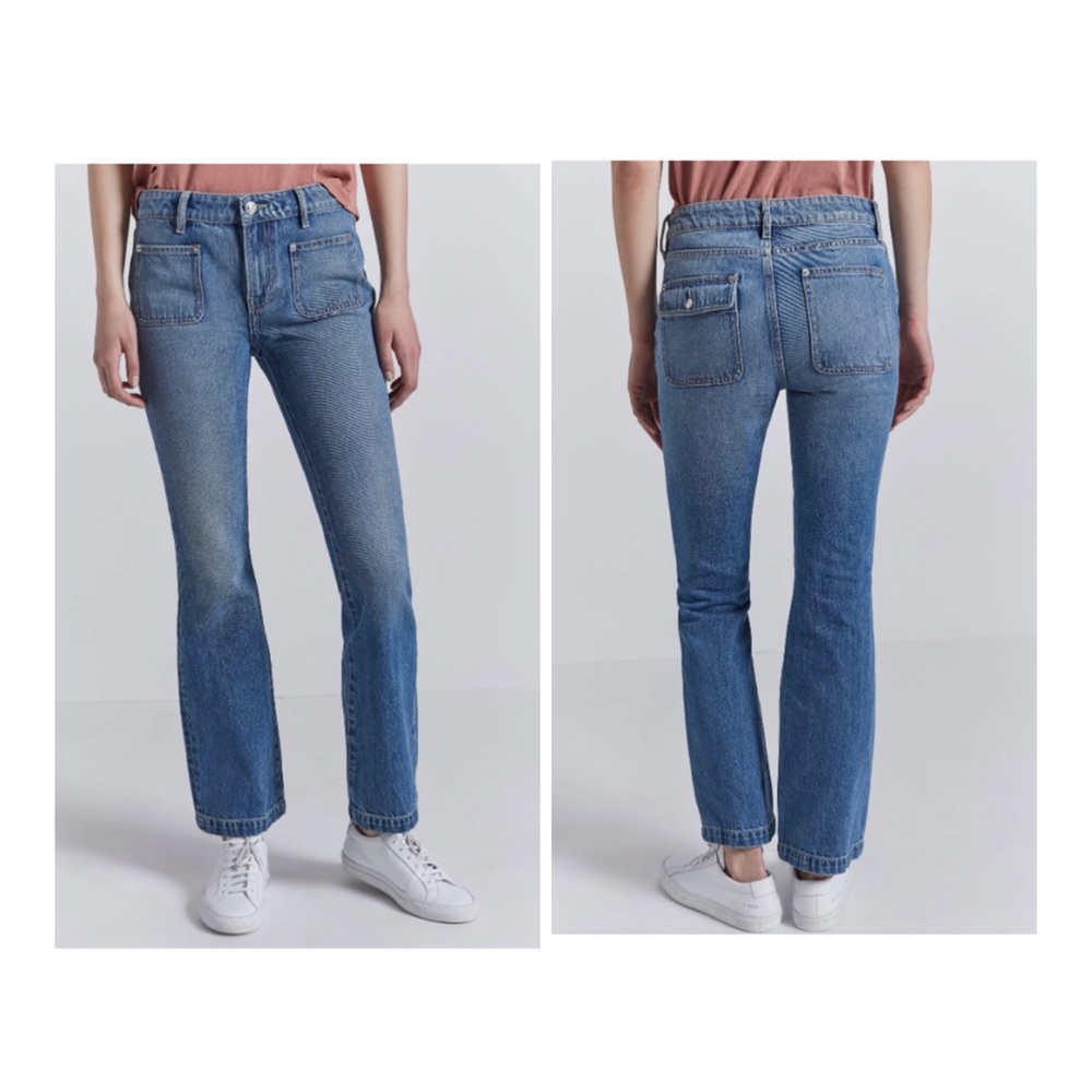 Current/Elliott The Cropped Boot Women’s Medium Blue Jeans Size 25 NWT